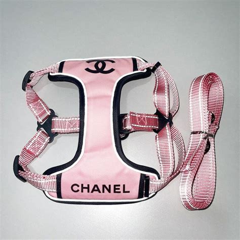 collares chanel|chanel dog collar and leash.